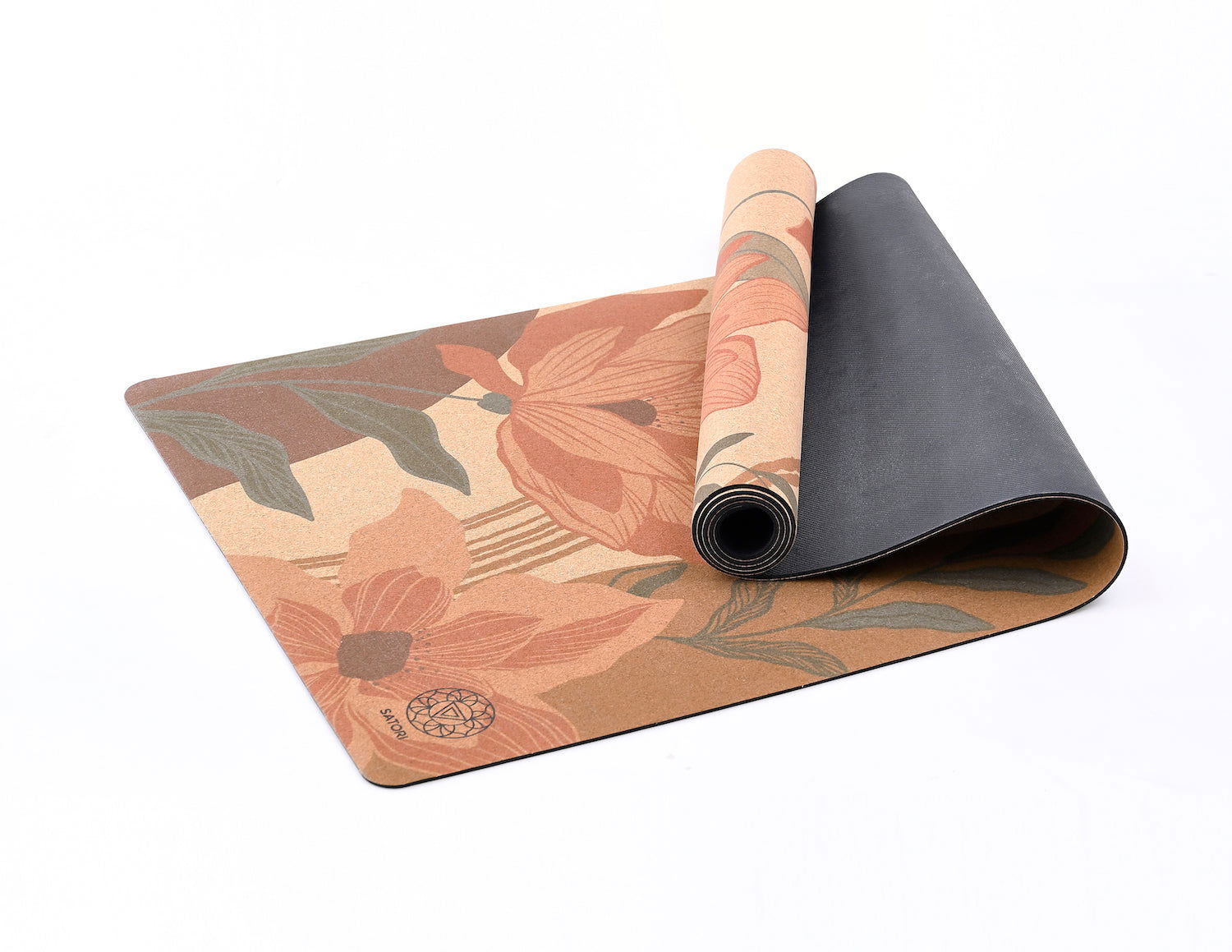 Garden of Flower Cork Yoga Mat - Satori Concept