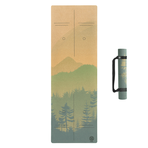 Peaceful Mountain Cork Yoga Mat