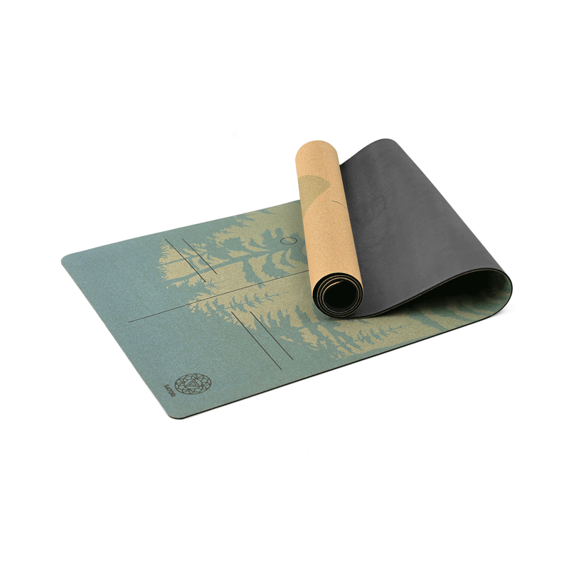 Peaceful Mountain Cork Yoga Mat - Satori Concept