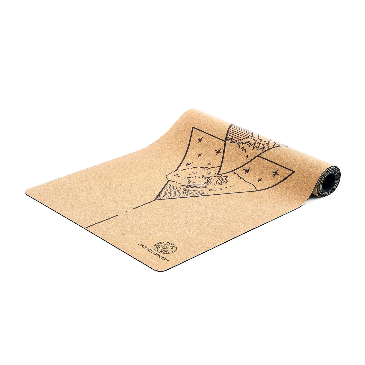 XL Four Elements Cork Yoga Mat (80"x26"x6mm)