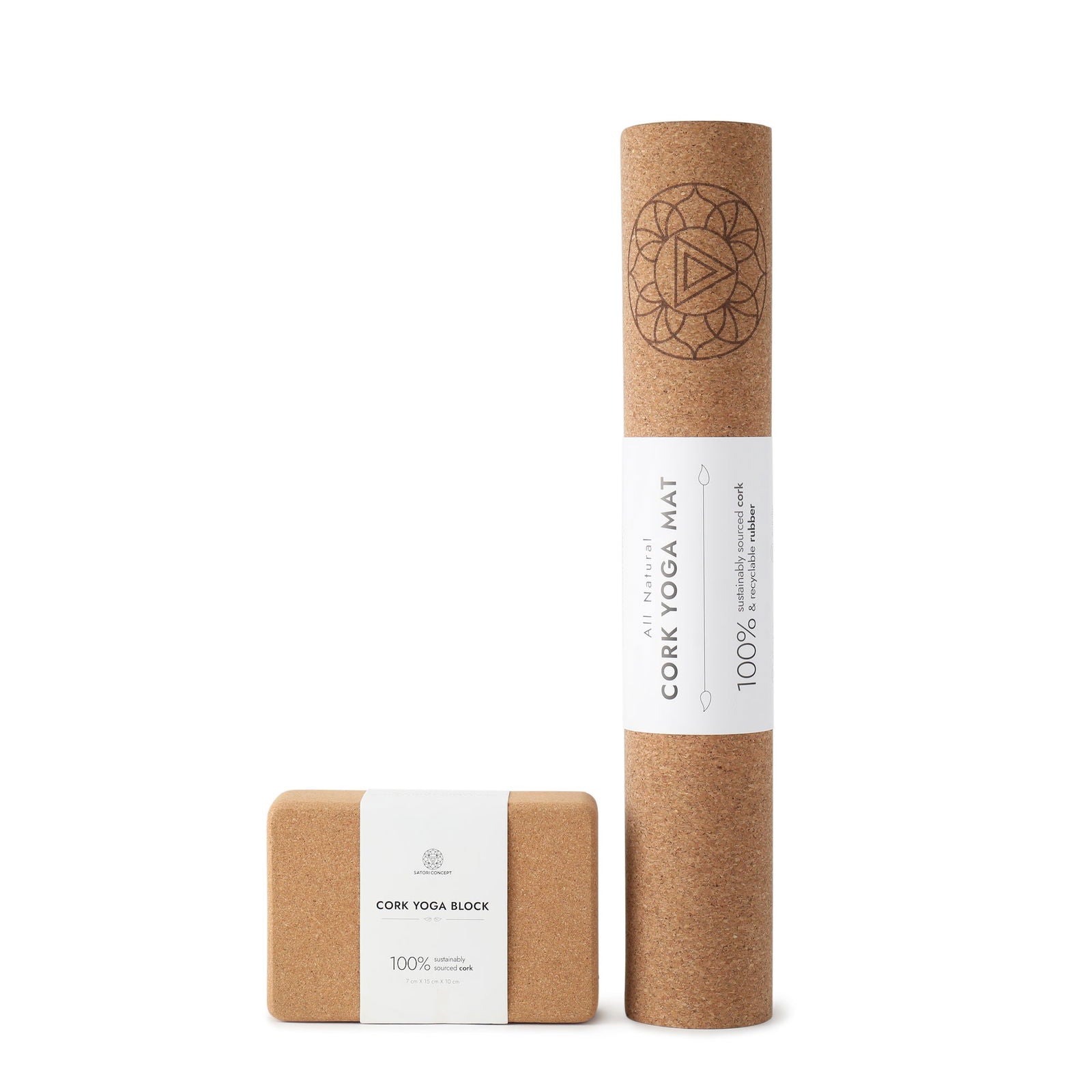 Satori Concept Cork Yoga Block - Satori Concept