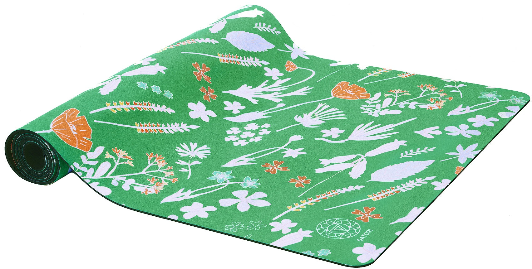 Vegan Suede Yoga Mat Forest design