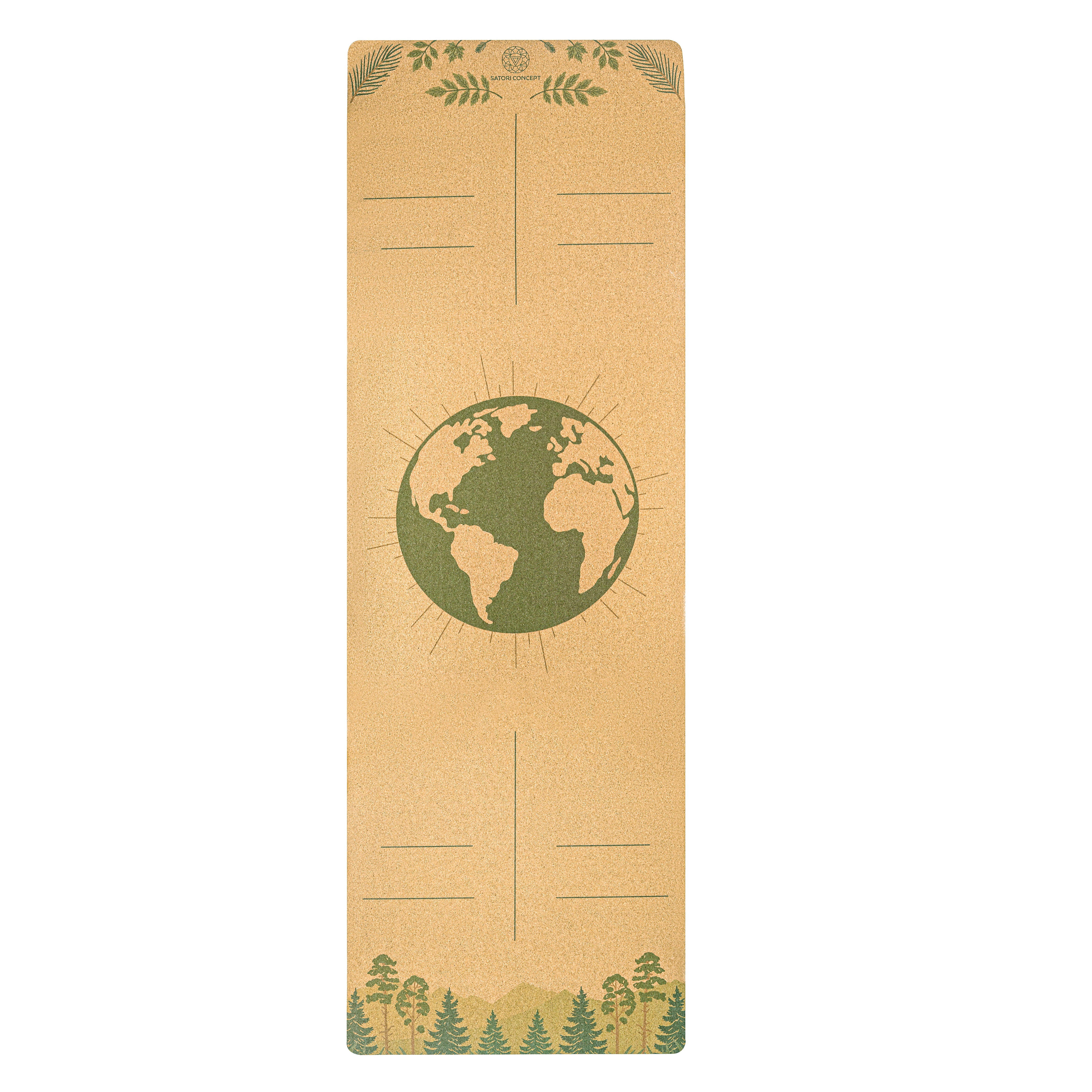 XL The Earth Cork Yoga Mat (80"x26"x6mm)