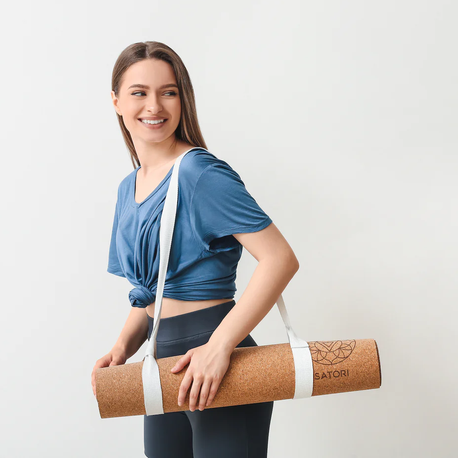White Strap for Yoga Mat