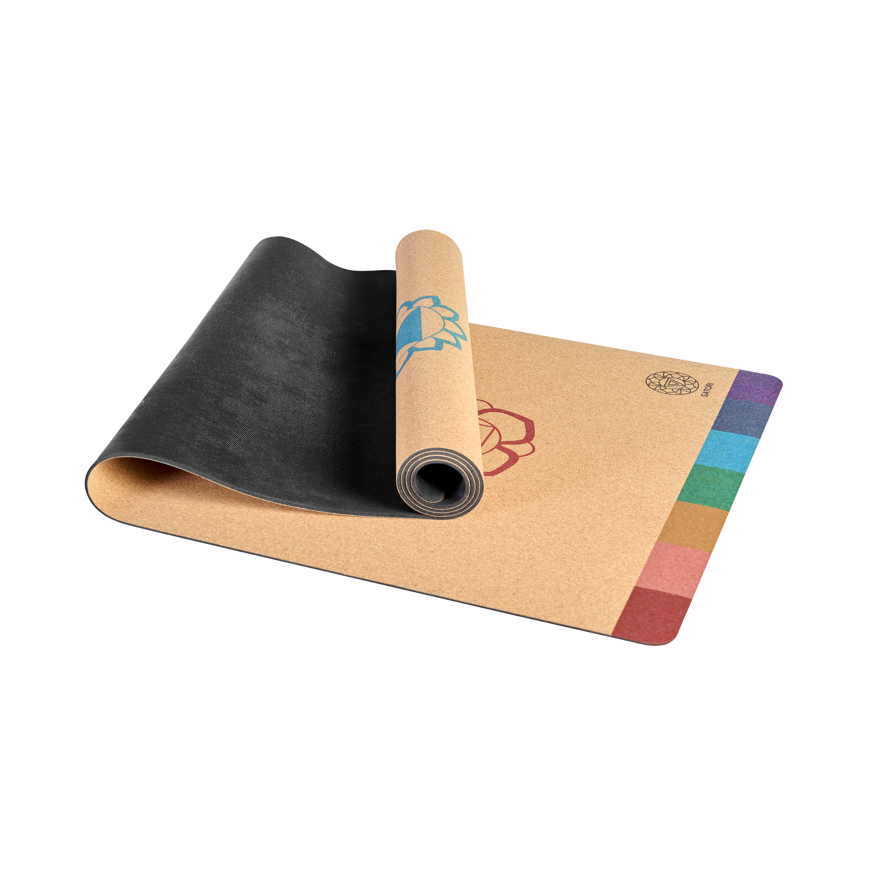 7 Chakras Cork Yoga Mat