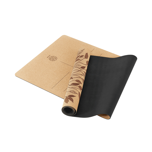 Four Elements Cork Yoga Mat (Black version) - Satori Concept 
