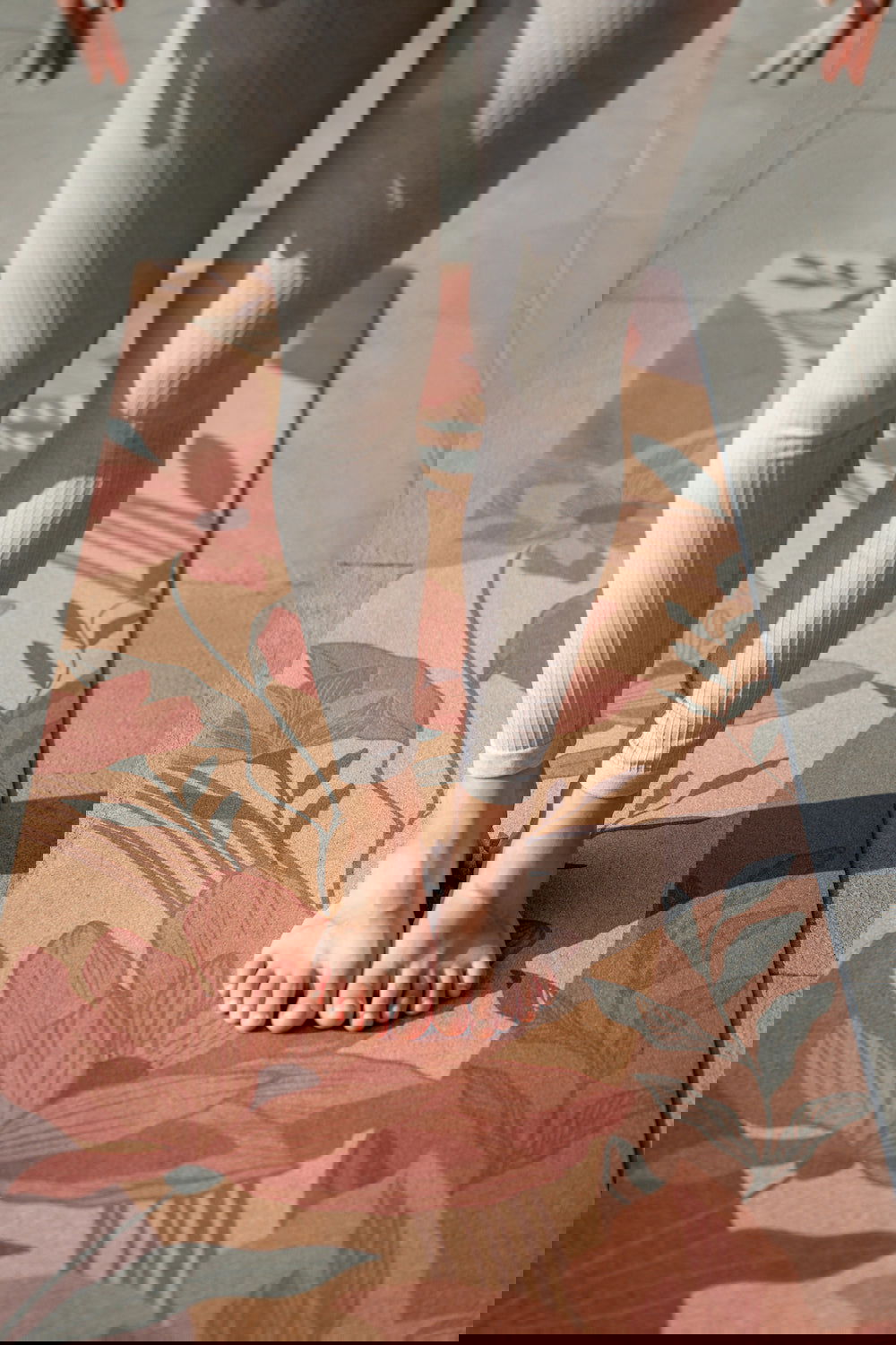 Garden of Flower Cork Yoga Mat - Satori Concept 