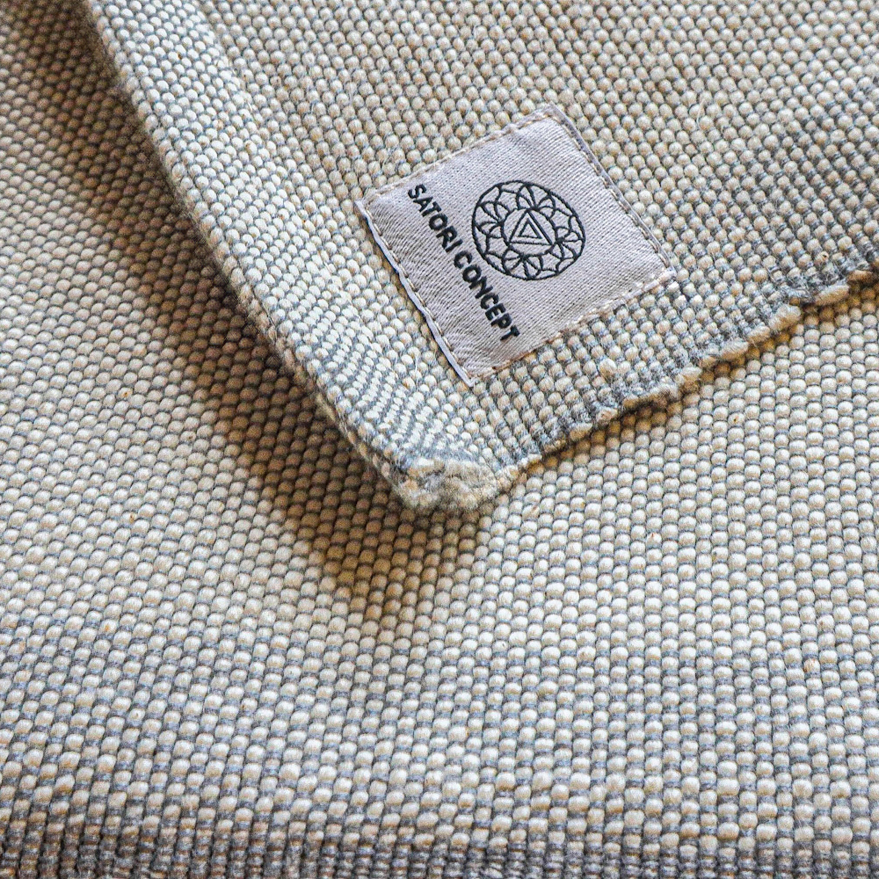 Handwoven Meditation & Yoga Blanket (Mushroom)