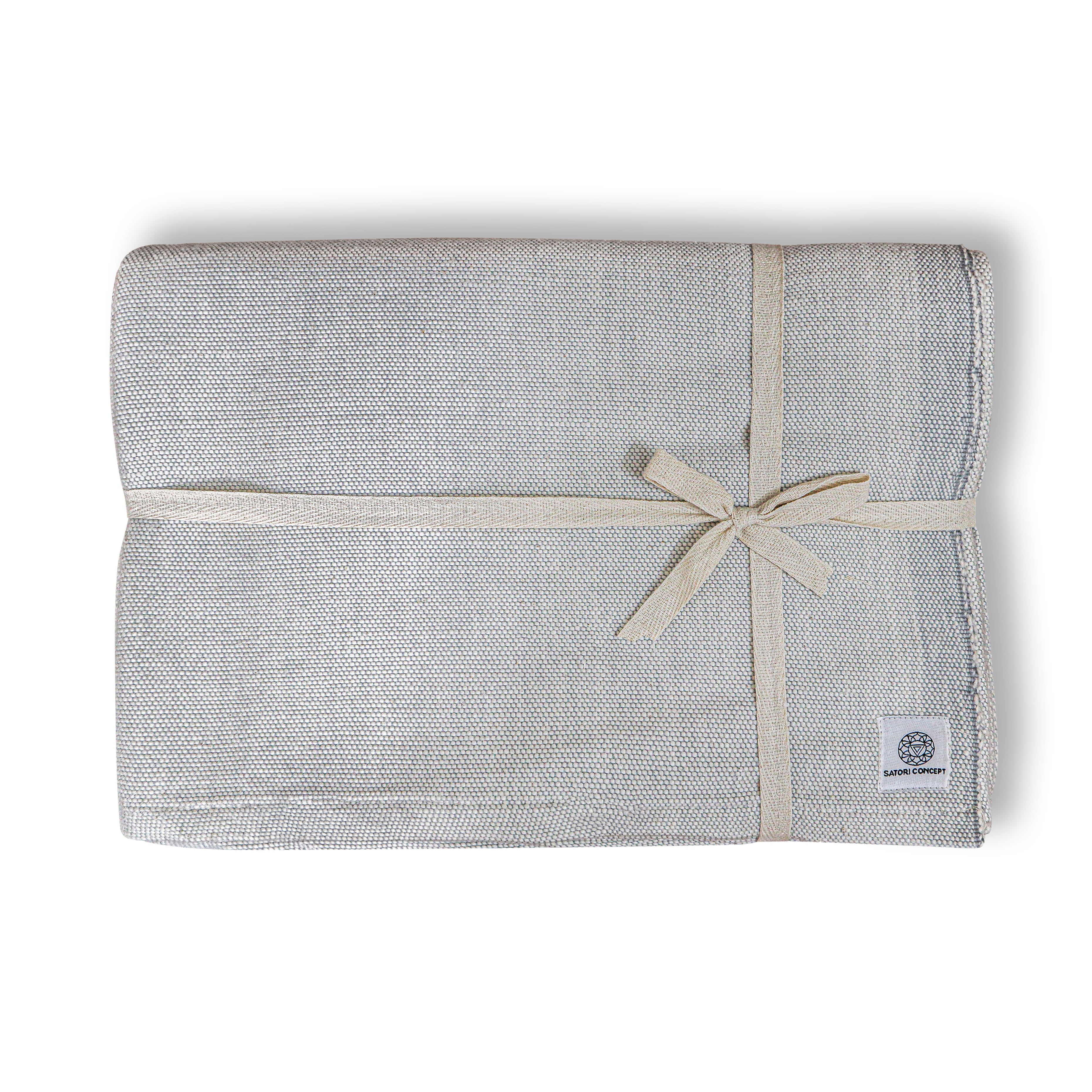 Handwoven Meditation & Yoga Blanket (Mushroom)