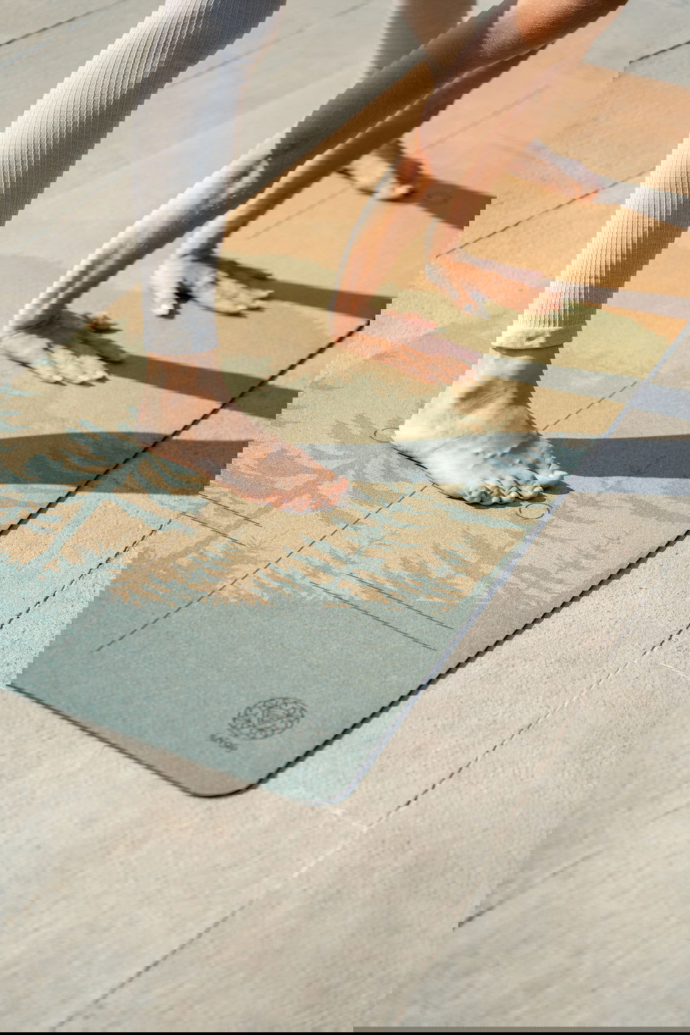 Peaceful Mountain Cork Yoga Mat - Satori Concept 