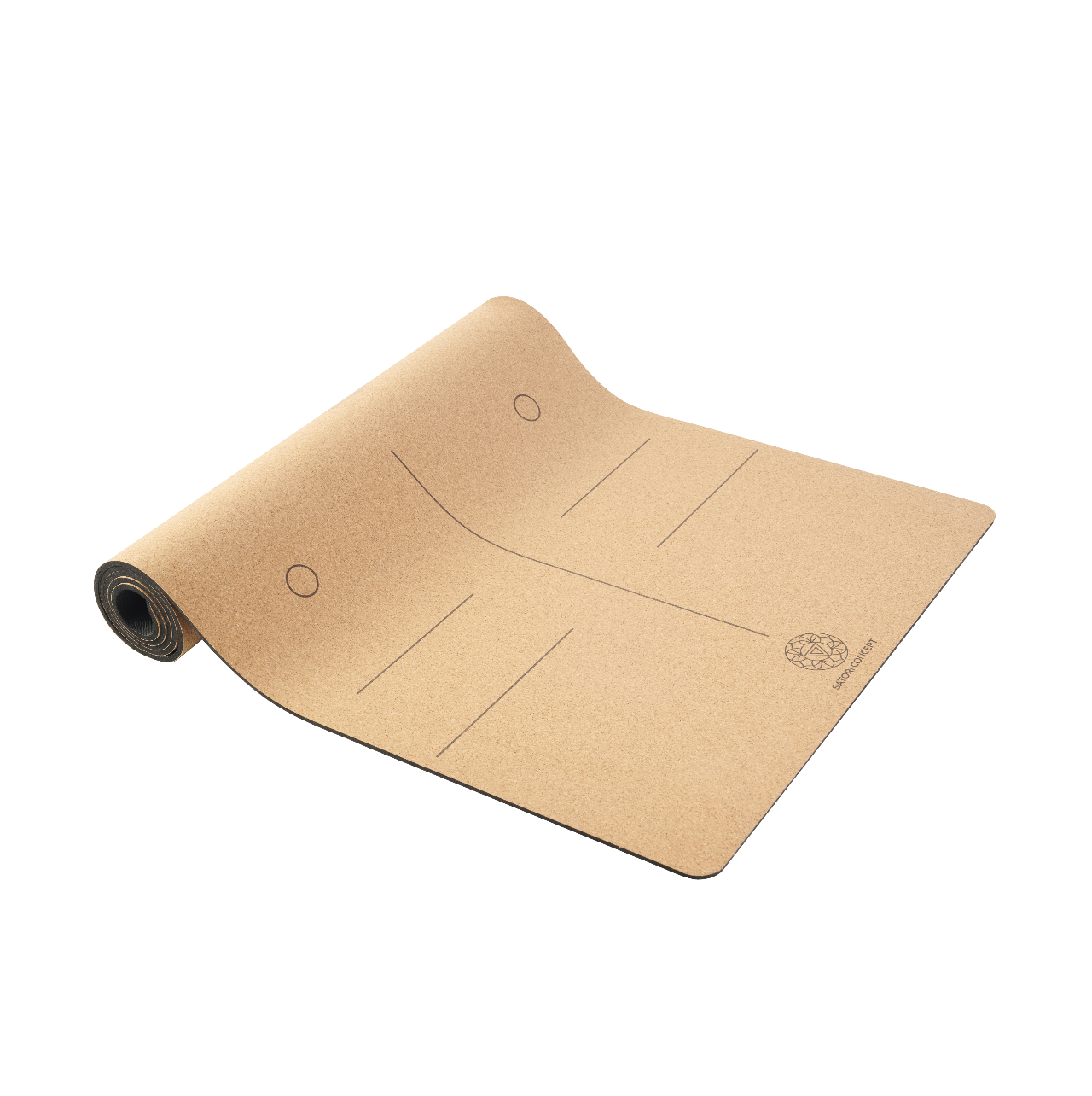 XL Blue Whale Cork Yoga Mat (80"x26"x6mm)