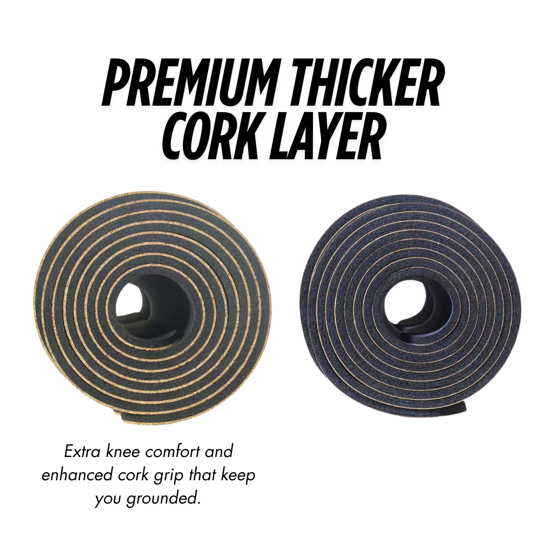 XL The Earth Cork Yoga Mat (80"x26"x6mm)