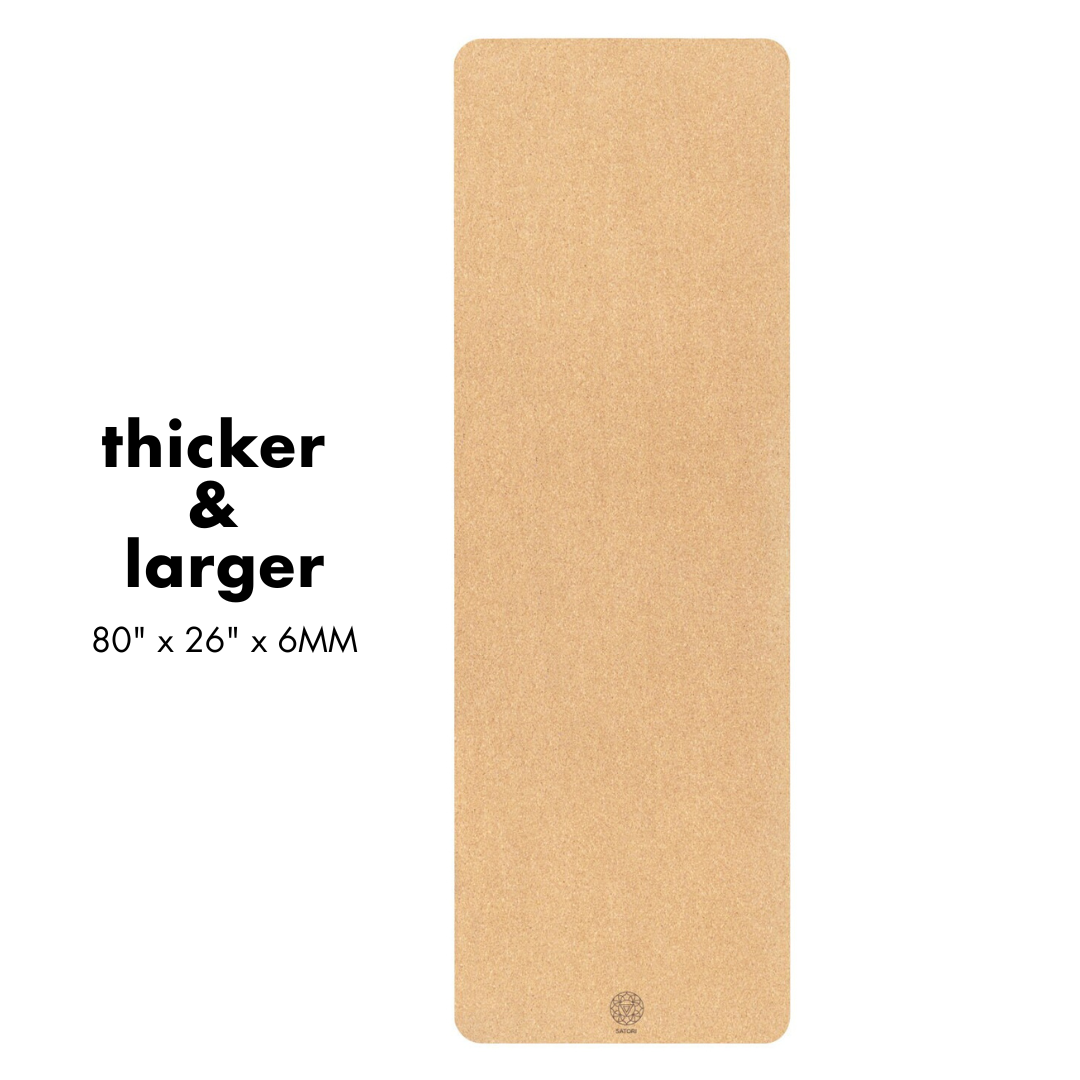 XL Original Cork Yoga Mat (80"x26"x6mm)