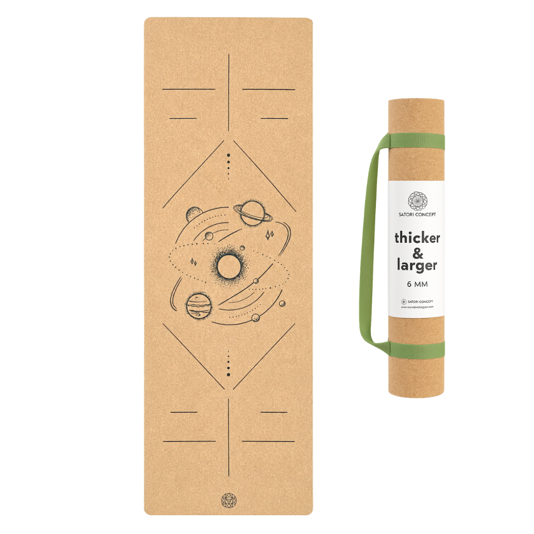 XL The Universe Cork Yoga Mat (80"x26"x6mm)